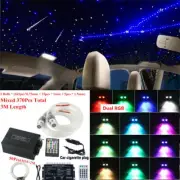 Car Starry Twinkle Fiber Optic Lamp BT APP Control Headliner Light RGB w Remote (for: Audi)