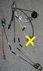 Solderless EZ-INSTALL KIT 2PU 1V 3Way Round BLACK Quick Connect Jack for emg NEW