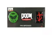 Doom Eternal Pins Rare! Brand New! Official Set Of 3 Iconic Metal Pins!