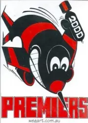 weg art essendon 2000 premiers caricature cards set (24)