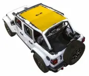 SpiderWebShade Mesh Bikini Top-Yellow, for Jeep JL 4dr.; SWS-SHDTOP-01-JL4D-YLW