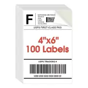 MaxGear 4x6 inch Shipping Address Labels,for Inkjet or Laser Printer, USPS Po