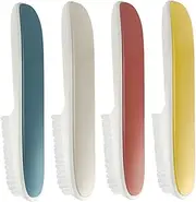 Healvian 4pcs Soft Bristle Home Laundry Brush for Shoes and Clothes Cleaning Durable Material for Kitchen Bathroom and Travel Use Gentle Fabrics and Footwear