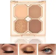 Eyeshadow Palette - Matte Glitter Eyeshadow Makeup, Creamy Pigmented Eyeshadow Powder to Define Natural Eye Look