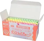 Nippon Rikagaku DCK-72-4C Dustless Fluorescent Chalk, 4 Colors, 72 Pieces