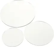 CIYODO Makeup Mirror Photo Backdrop Pcs Acrylic Mirror Props Round Reflection Board Jewelry Display