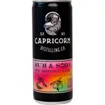 Capricorn Distilling Rum & Soda With Grapefruit & Lime 250mL