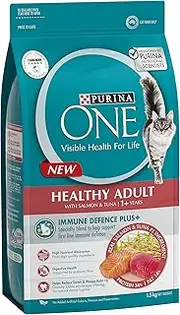 PURINA ONE Adult Dry Cat Food Salmon & Tuna 1.4kg