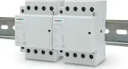 8 Pole Contactor N/O LED Lighting 120V Coil, 4 x 2 Set 30A, 40A, 50A DIN Modular