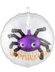 Anagram Happy Halloween Purple Spider “24 Shape Mylar Balloon NWT Fast Ship USA