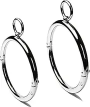 Metal Collar Bondage Choker Collar Removable O Ring Sex Toys With Traction Ring SM Restraints Sex Set for Men and Women