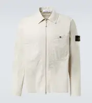 [Stone Island] Stone Island Cotton-blend overshirt UK 16 beige