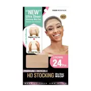 M&M HD STOCKING 24PCS WIG CAP MEDIUM NUDE #5226