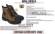 Fits Royal Enfield HUNTSMAN LEATHER BOOTS - KHAKI