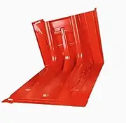 Flood Water Barrier,Flood Barrier Garage Water Barrier Home Reusable Plastic Flood Barrier(Red6pc)