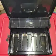 SentrySafe Cash Box, Deluxe Locking Cash Box With Money Tray, Medium,