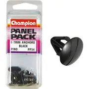Champion Panel Pack Trim Clips PP34, Black