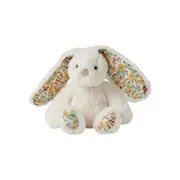 Jiggle & Giggle Floral Plush Rattle Bunny White Small