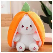 Rabbits Muppet Toys Reversible Carrots Strawberrys Bunny Pillow Plush Toy Doll for Boys Girls TA