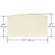 Ashley Door Glass for AW1120E/AW1820 (15-5/16" x 8-15/16" x 3/16"): 893159-AMP
