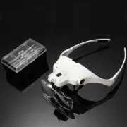 Jewelry Loupe Headband Magnifier with Adjustable LED Light for Reading and Watch