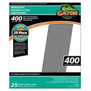 Sandpaper, Super Fine 400-Grit, 9 x 11-In., 25-Ct. -4239