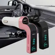 4 in 1 Wireless Hands Free bluetooth FM Transmitter MP3 Music Player Car Charger 6149 ROSE GOLD