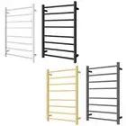 ACA 8 Bars Electric Heated Towel Rack Rail Warmer Dryer Square Stainless Steel