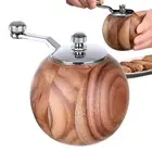 Pepper Mill Grinder Round Salt Shaker Hand Crank Manual Refillable Kitchen Tool