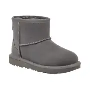 Big Kids UGG Classic Mini II Boot - Grey Suede, Size 6 US [1017715K]