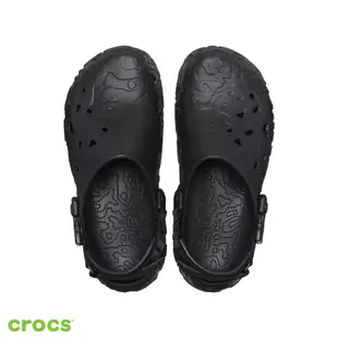 Crocs 卡駱馳 (中性鞋) 地圖印花經典克駱格-208391-060_洞洞鞋