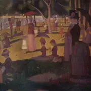 Famous Artwork Theme Cleaning Cloth &apos;A Sunday Afternoon on the Island of La