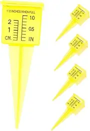Yardwe Rain Gauge Outdoor for Yard 1.5 Inches Rain Measurement Gauge Sprinkler Catch Cups Garden Water Gauge