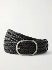 [Dragon Diffusion] Dragon Diffusion - Woven Leather Belt - Black - 75 75 Black