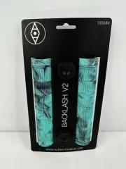 Alienation Backlash V2 BMX Grips Light Blue Black Swirl HTF