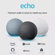 Echo Alexa Speaker - Premium Sound for Large Rooms, Charcoal - Newest Model
