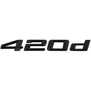 3D Black 420D Lettering Rear Boot Lid Trunk Badge Emblem for 4 Series F32, F33, F36, G22, G23, G26 Models