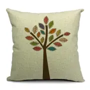 All 4 Kids 45cm Square Throw Pillow Cushion Cover - Brown Tree