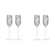2x 2pc Tempa Skylar Storm Champagne Drinking Glass Cup Drinkware/Barware Set