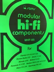 MHF-85 SAMS HI-FI MANUAL CAPEHART HARMAN HITACHI MARANTZ MIDLAND PANASONIC NOS