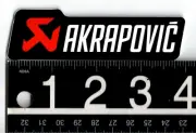 Akrapovic Exhausts Sticker 4 in x 1.2 in Multicolor MX ATV Motorcycle Decal