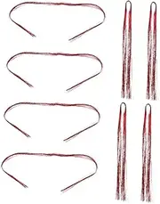 BESTYASH 8pcs Christmas Braiding Hair Strings Durable Hair Rope for Sturdy and Longlasting Accessories for DIY Braids for Party Styling