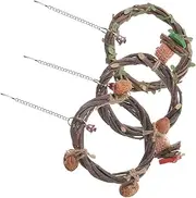 ibasenice Parrot Swing for Parakeets Bird Swing Hammock Bird Perch Hanging Toy Decorative