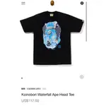 A BATHING APE® KOINOBORI WATERFALL APE HEAD TEE 鯉魚 潮流 短袖T恤