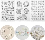 75 Pcs Stick and Stitch Embroidery Paper Designs 3 Sheets A4 Water Soluble Stabilizer for Embroidery Patterns Adhesive Embroidery Transfer Paper with Pre-Printed Flower Leave Butterfly for Hand Sewing