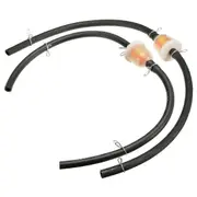 2x 47cc 49cc MINI MOTO GAS HOSE LINE FUEL FILTER DIRT POCKET BIKE ATV QUAD US Black