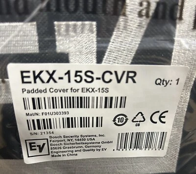 Electro-Voice EKX-15S-CVR Padded Speaker Cover