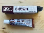 Brown - RISO Print Gocco HiMesh INK for paper Screen printer NEW In Box