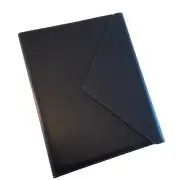 Eccolo Padfolio Flap Magnetic Closure Dark Navy Blue Notepad Standard Size Large