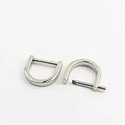 Metal 10mm-38mm Detachable Open Screw D Ring Buckle Shackle Clasp for Leather Craft Bag Strap Belt Handle Shoulder Webbing